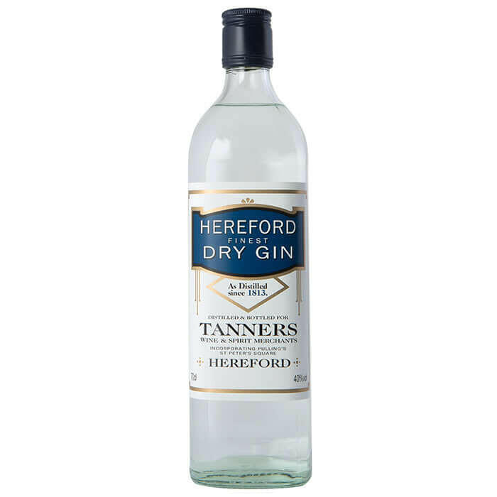 Hereford Finest Dry Gin, Tanners, 40% vol