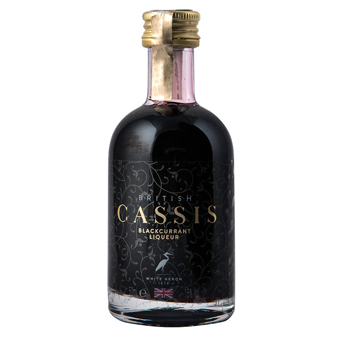 British Cassis, Blackcurrant Liqueur, White Heron - 5cl