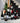 Collection of wine bottles on a staircase with Christmas decorations. 