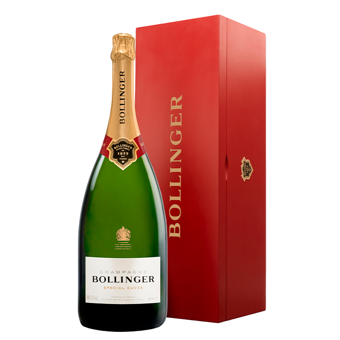 Bollinger Special Cuvée Brut - Jeroboam Red Wood Gift Box