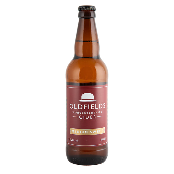 Oldfields Medium Sweet Orchard Cider, 4.8% vol, 50cl