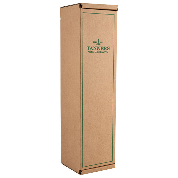 Tanners 1  Bottle Gift Box, Natural Brown